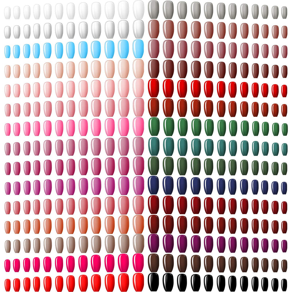 Maitys press-on nails 720-piece set front view shows 30 sets for easy at-home manicures.