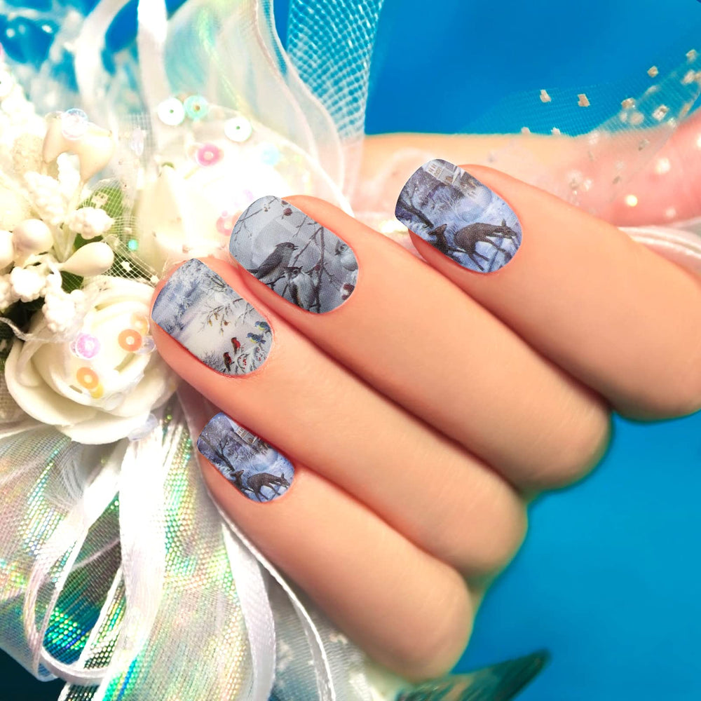 Maitys Christmas nail stickers Xmas-tree for bold focal points and impressive holiday manis.