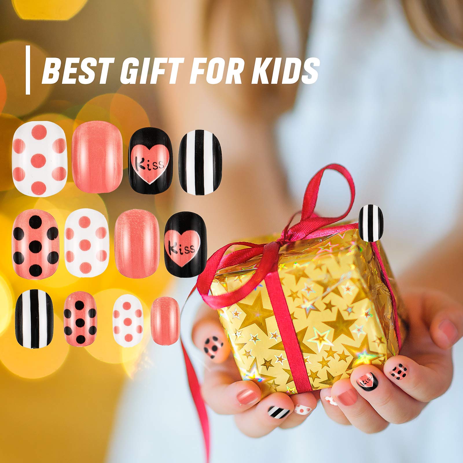 Maitys Christmas nails designs for kids perfect for holiday celebrations
