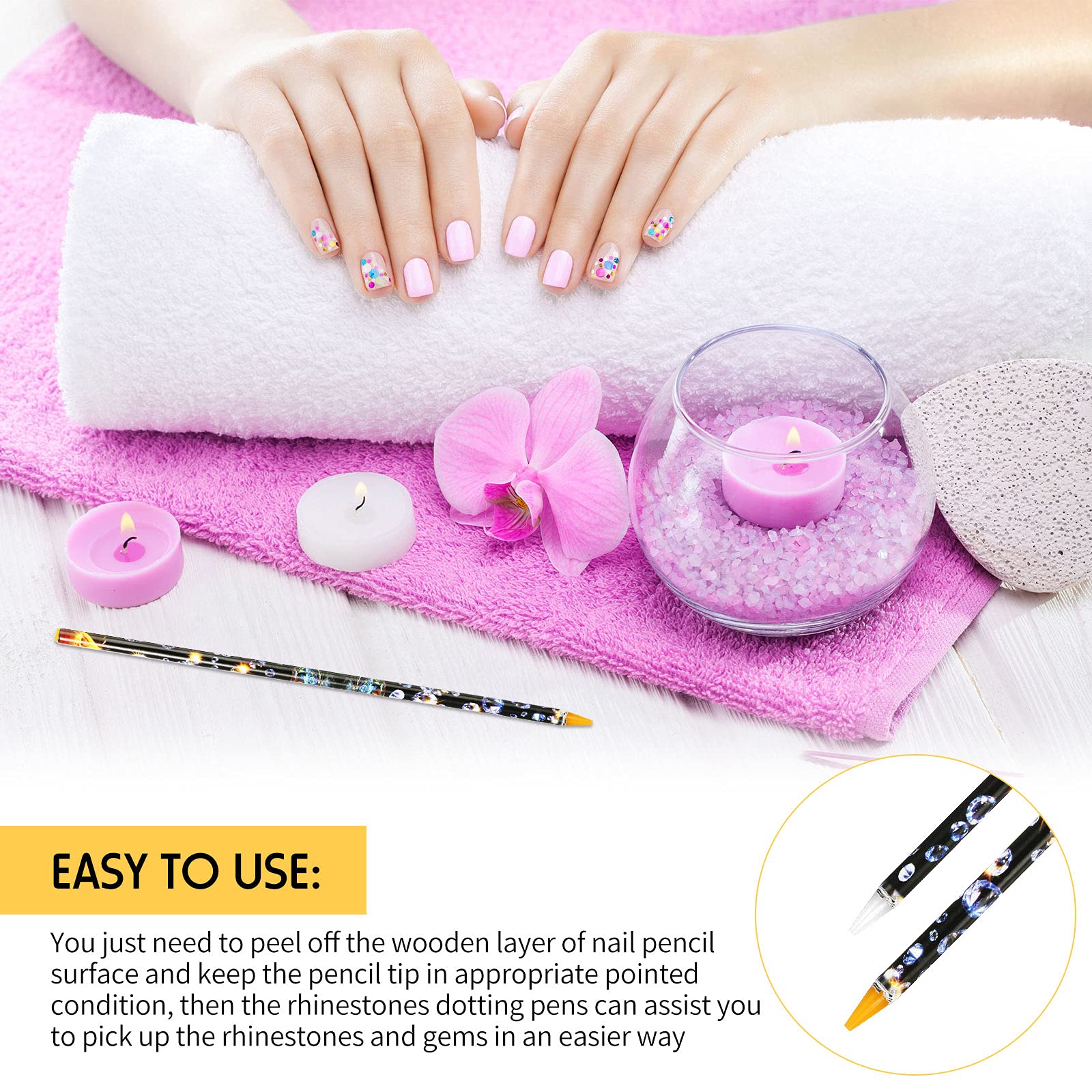 Maitys diamond finishing tray triangular separator helps organize beads by size and color.