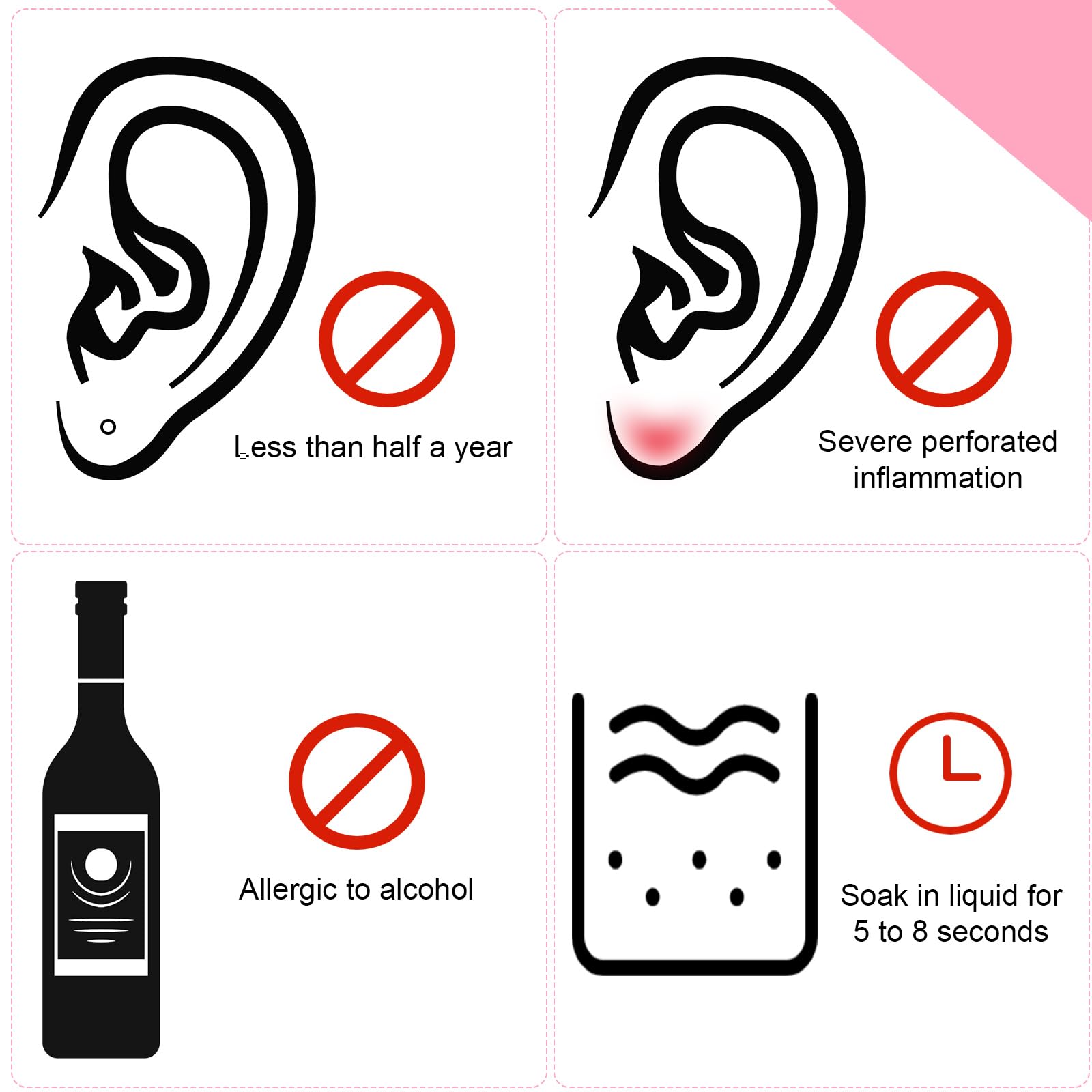 Maitys ear piercing cleaner purple bottle demonstrates travel-friendly care