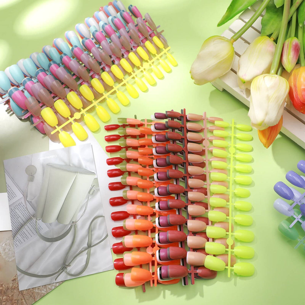 Maitys easy-apply press-on nails demonstration for quick home manicure steps