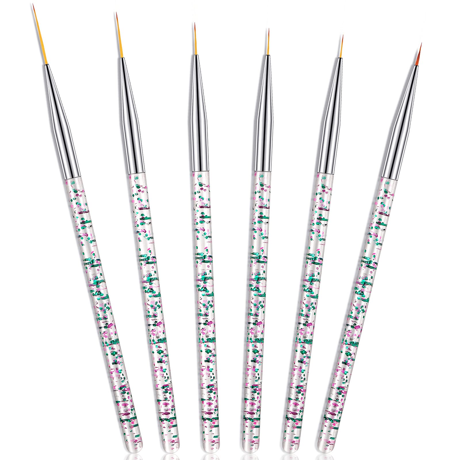 Maitys eyeliner brushes set front view for precise eye makeup control