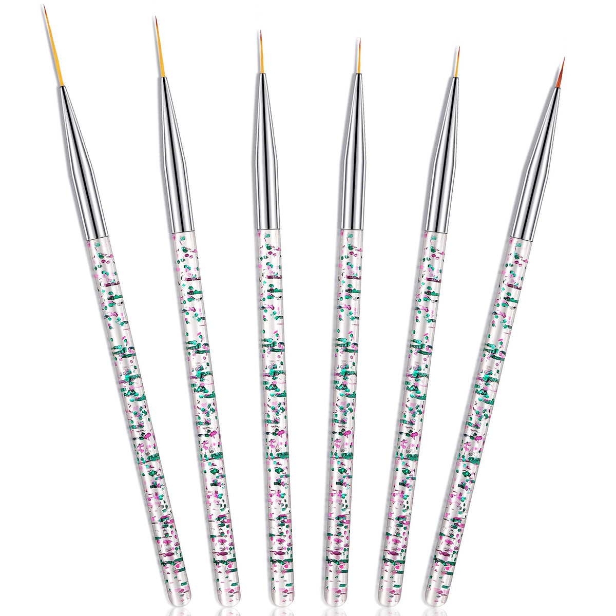 Maitys eyeliner brushes set front view for precise eye makeup control