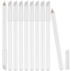 Maitys white nail pencils front view showing ten-piece kit and neat packaging benefit