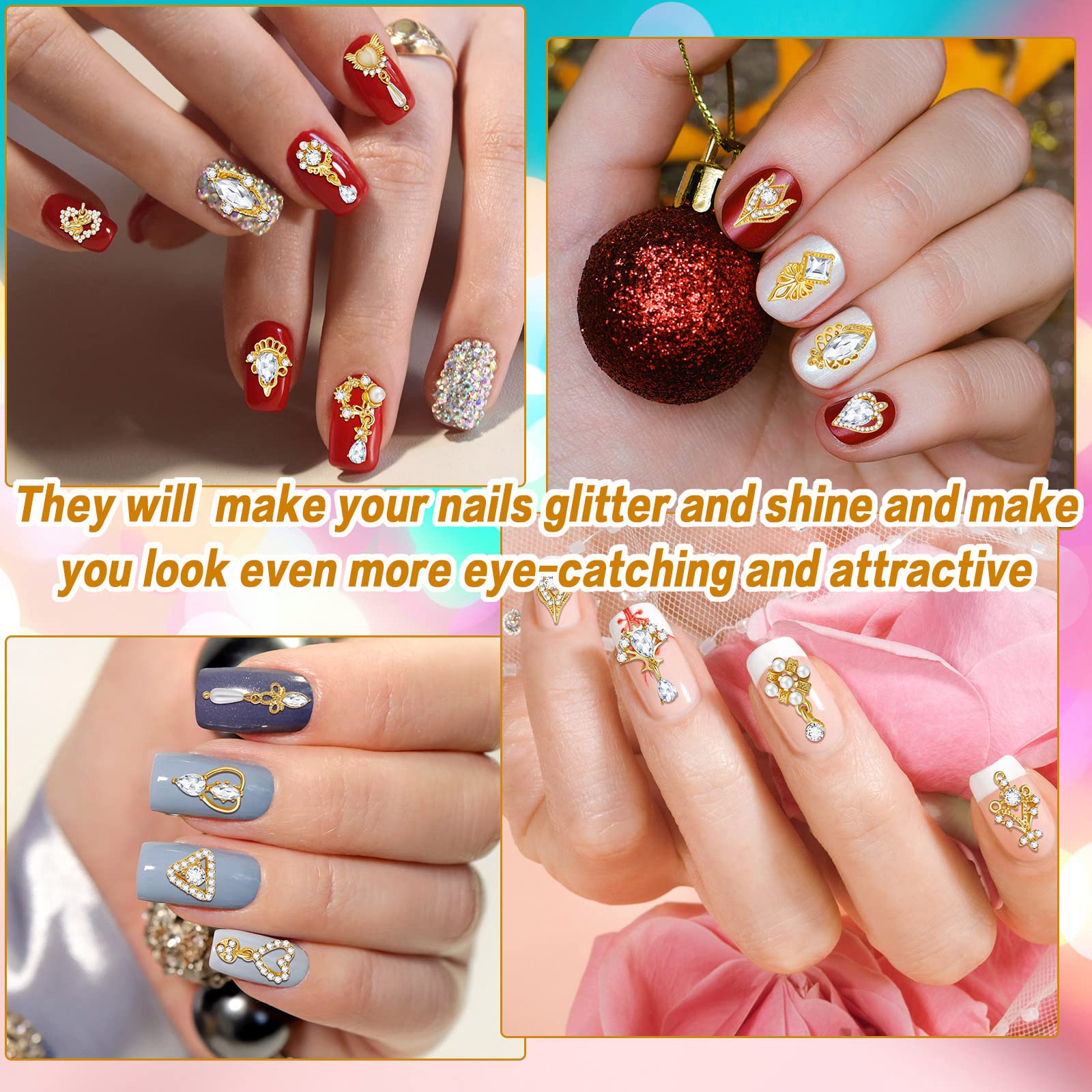 Maitys 27-style nail charms assortment for versatile DIY projects.