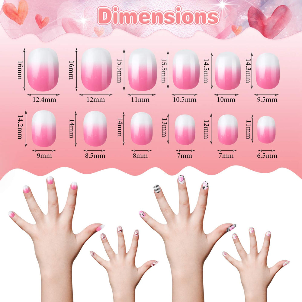Maitys kids press-on nails set packaging image showing gift-ready boxes