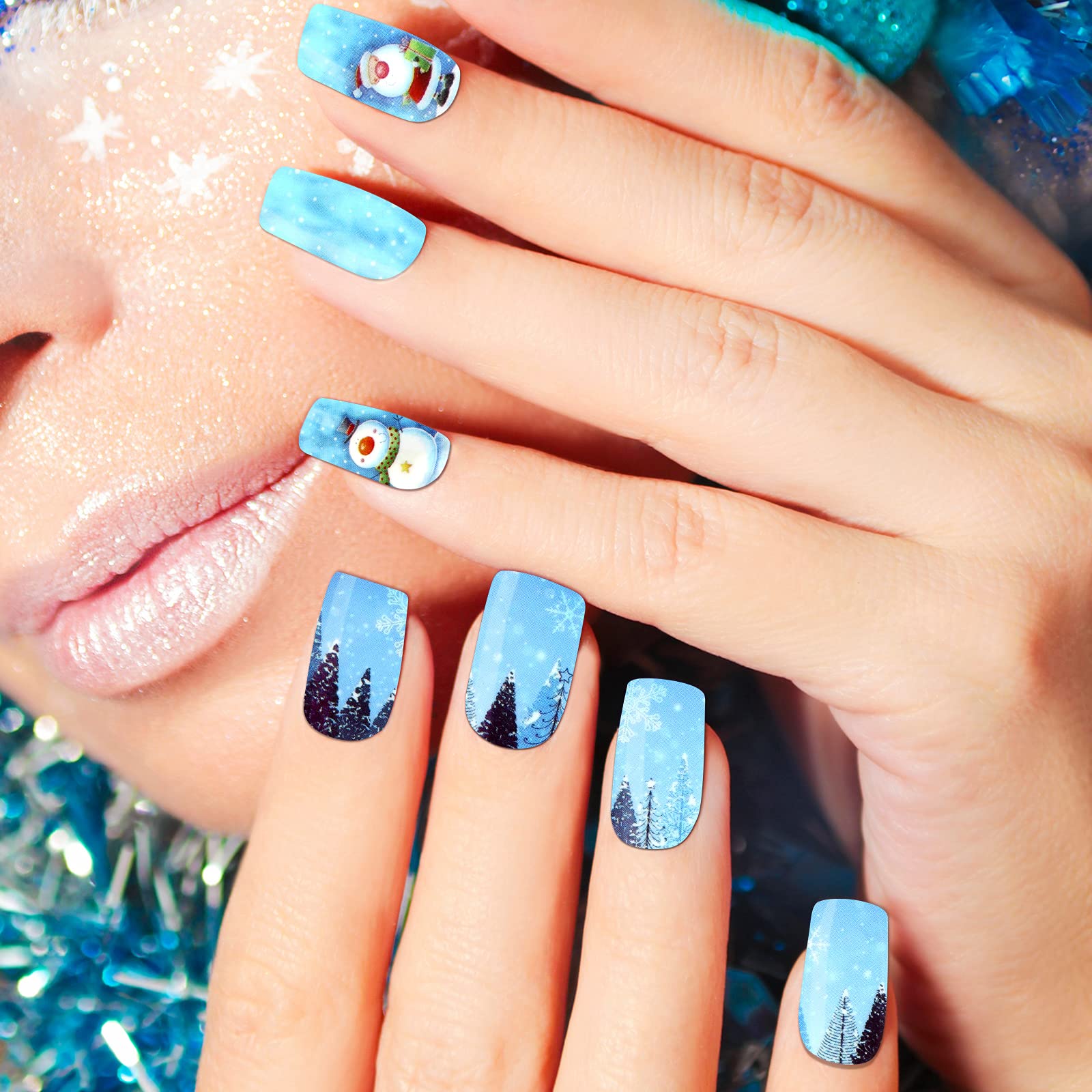 Maitys full-wrap sticker kit includes 12 sheets totaling 168 pieces for versatile nail art.