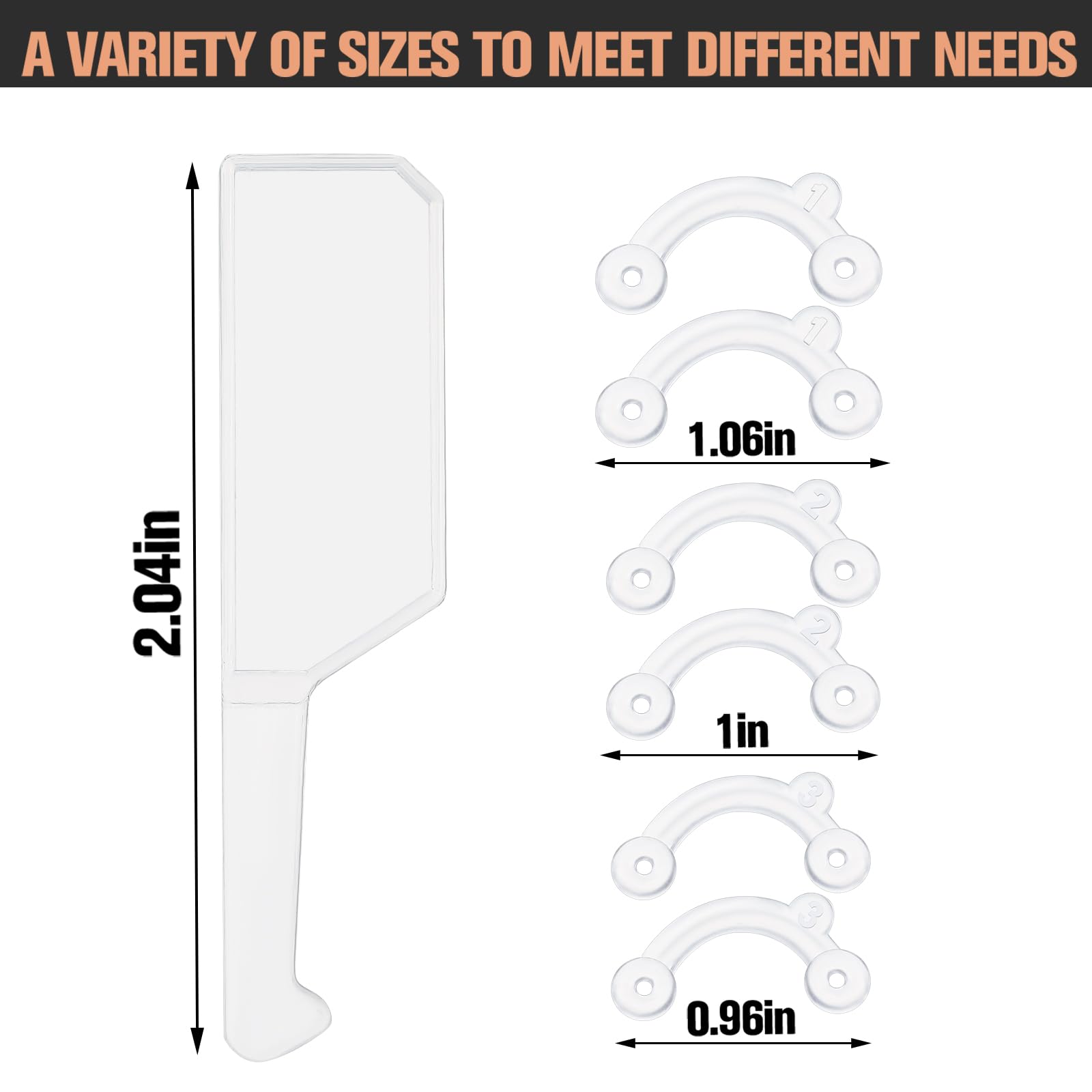 Maitys nose-up lifting clip inside view highlights elastic PET middle for durable wear.