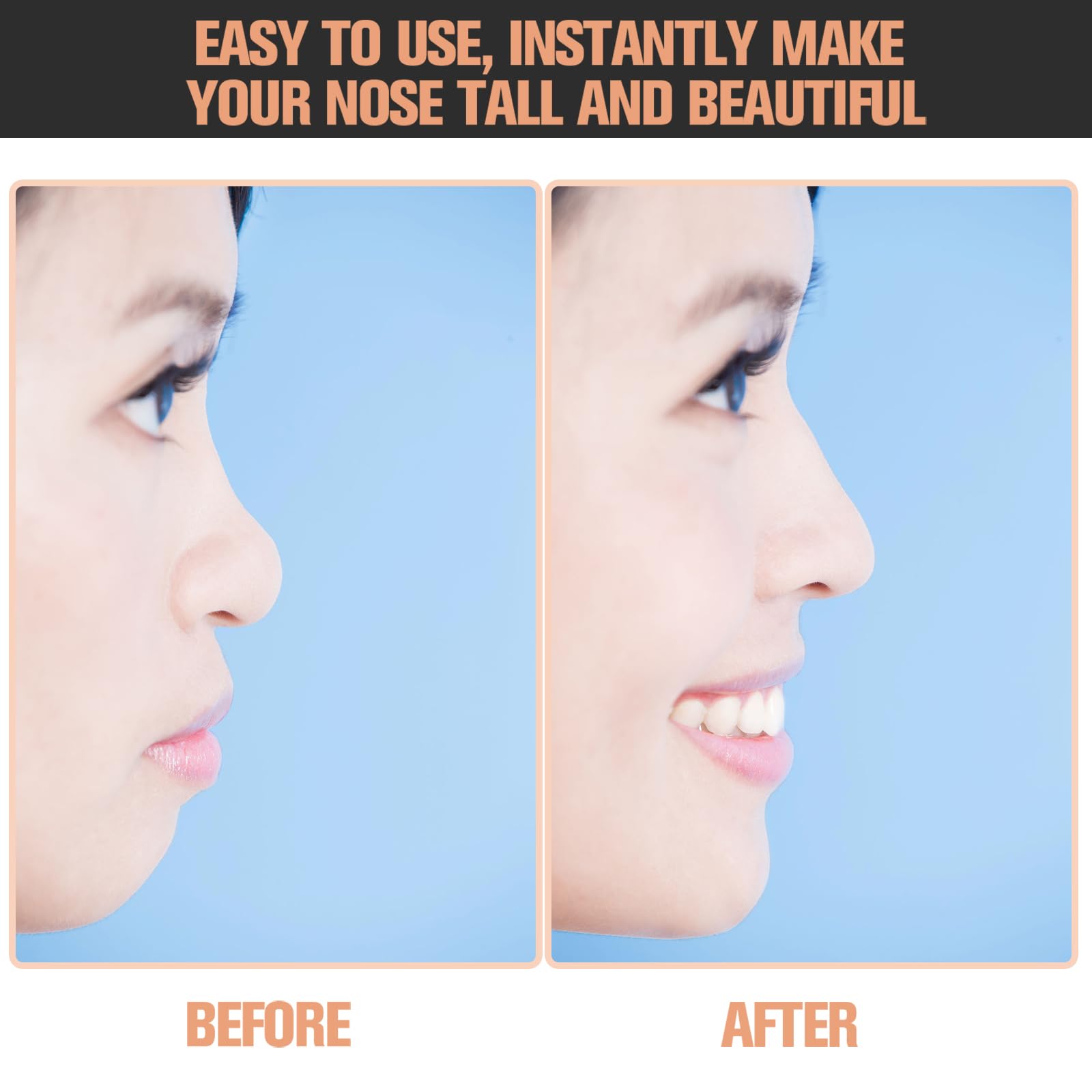 Maitys nose-up lifting clip size options image shows three sizes for customizable fit.