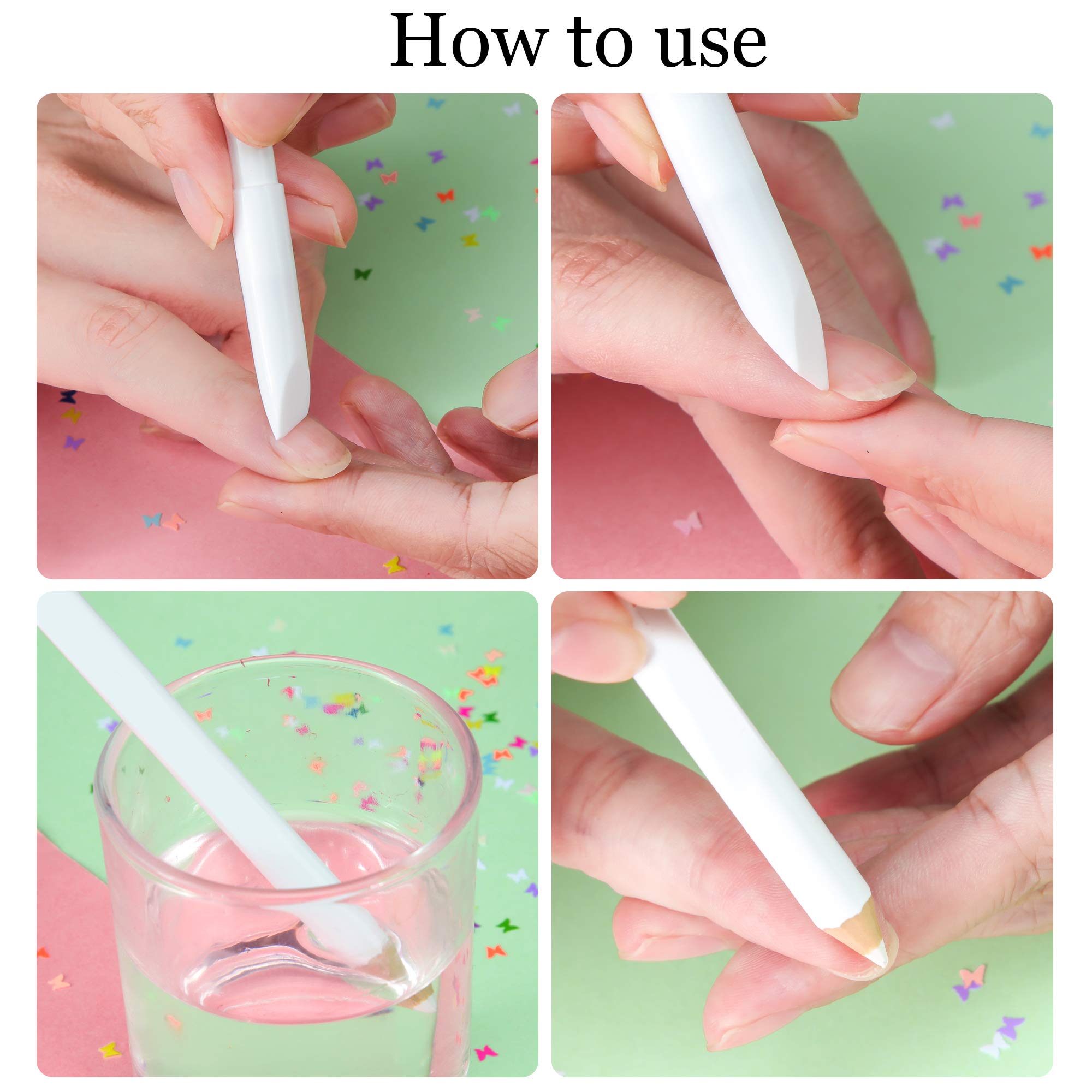Maitys pointed cap shown as cuticle pusher for precise, safe grooming benefit