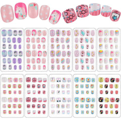 Maitys Rainbow short nails box collection for kids' colorful nail art