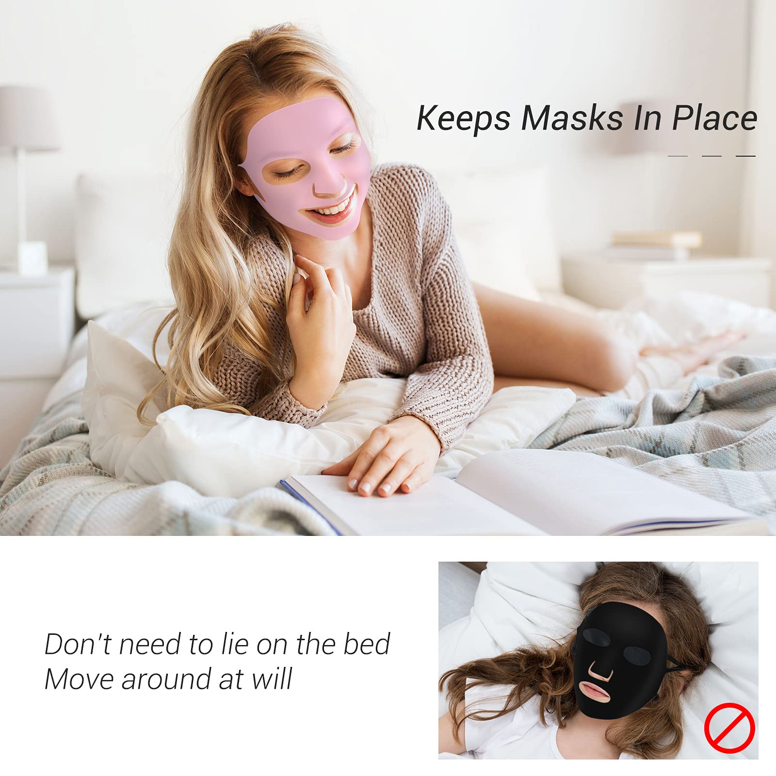 Maitys silicone face mask green-wear with bright tone ensures comfortable wear and stable fit