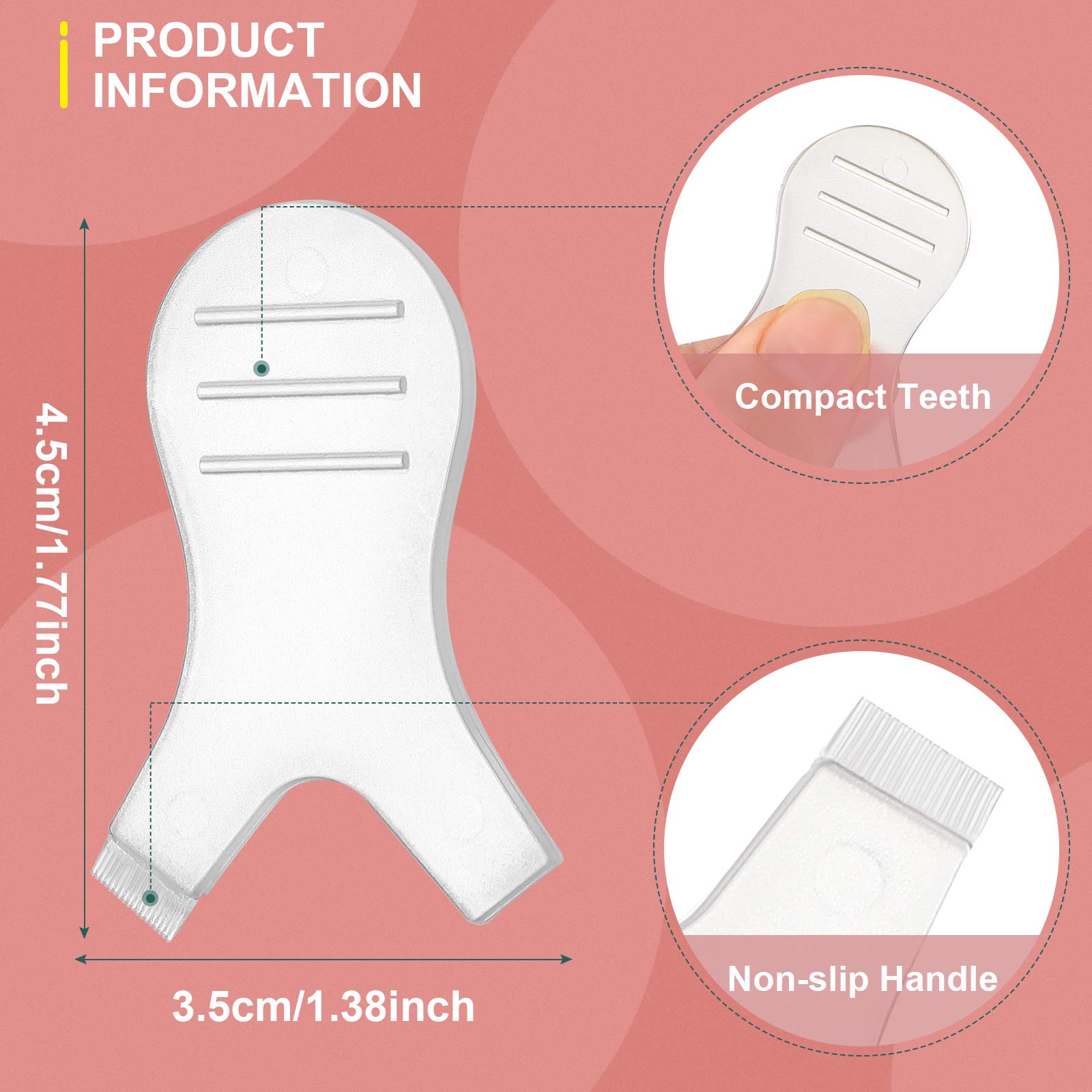 Maitys silicone perming pads clear, soft silicone reduces tug during lash styling.