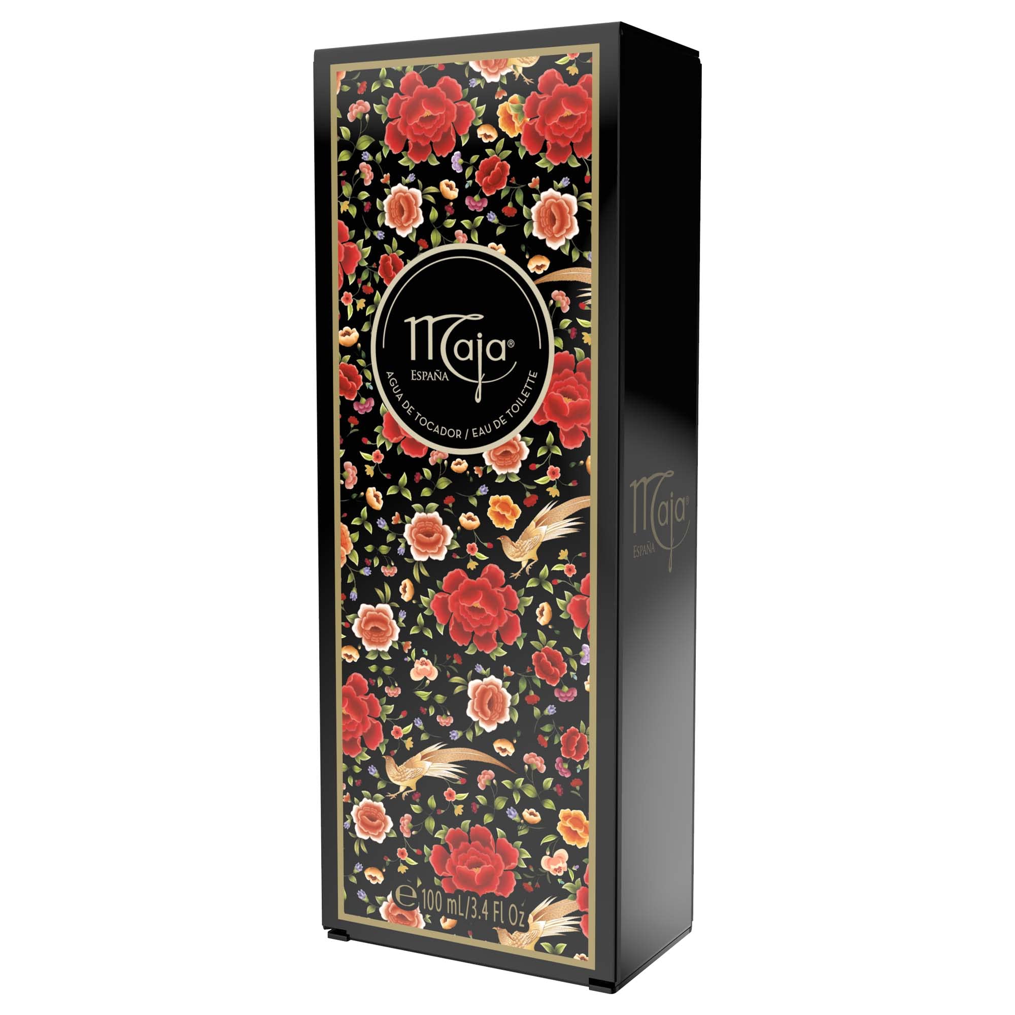 Maja by Myrurgia base-notes close-up shows patchouli and vetiver depth for lasting impression.