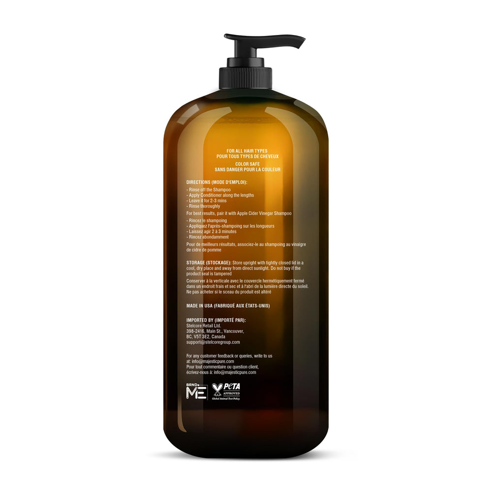 Majestic Pure Avocado Coconut Conditioner suited for all hair types.