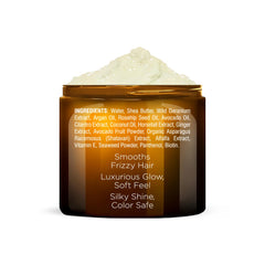 Majestic Pure Avocado and Coconut Hair Mask ingredients featuring avocado and coconut oil