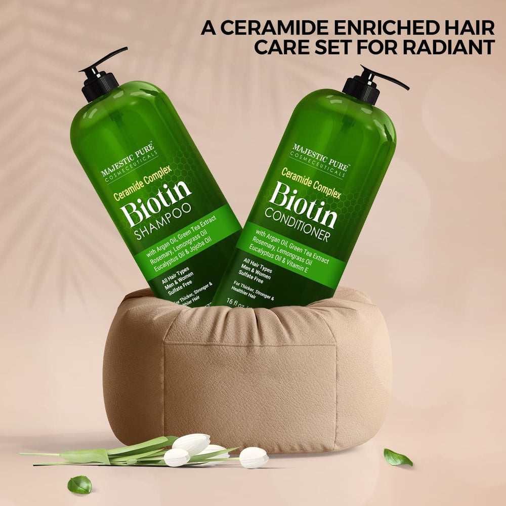 Majestic Pure Green Tea Extract image indicates antioxidant-rich care for vibrant hair