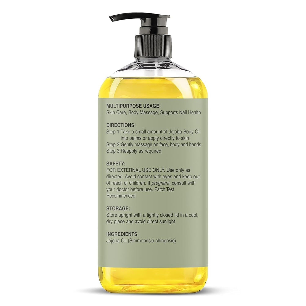 Majestic Pure Jojoba Oil dropper closeup emphasizes precise, convenient daily use.