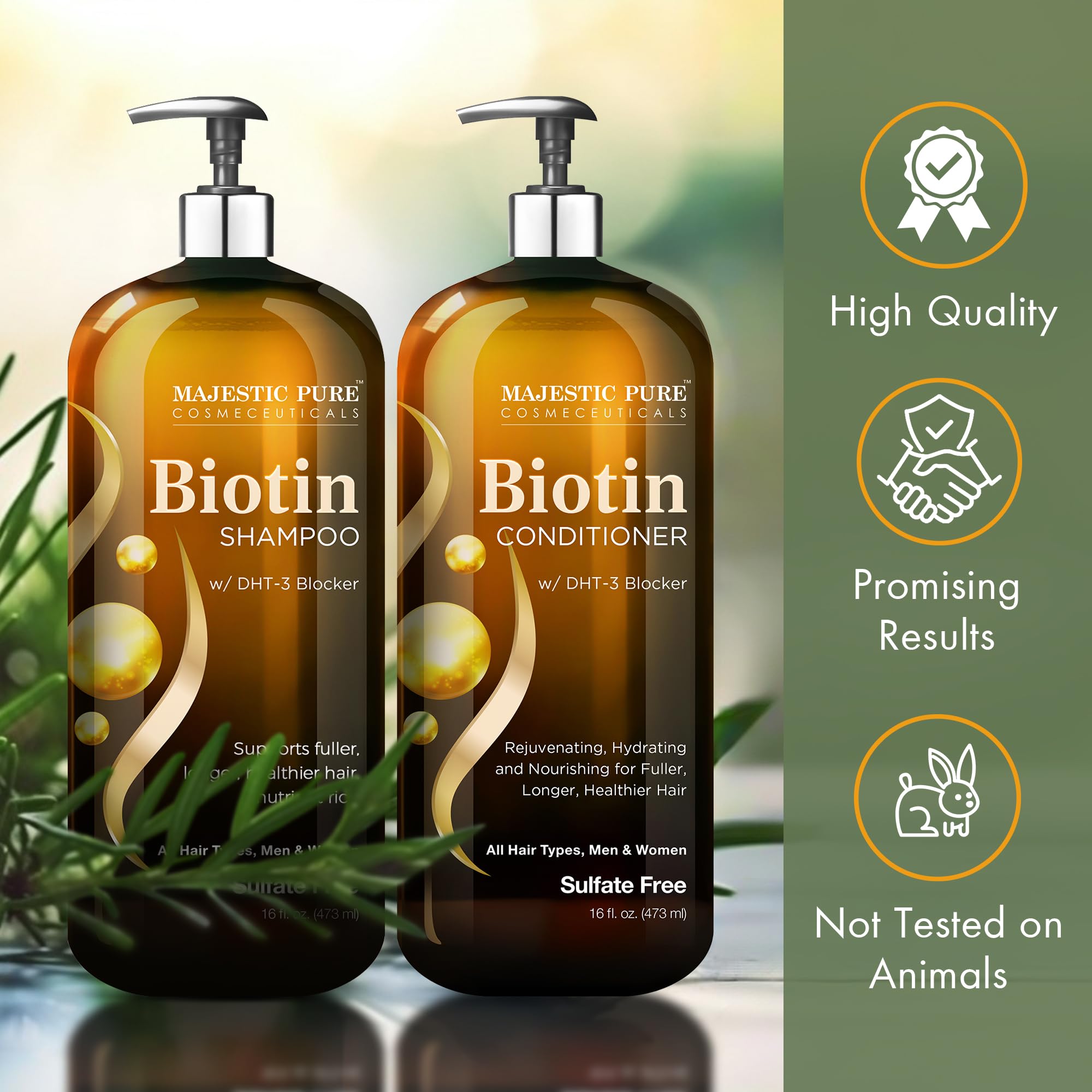 Majestic Pure shampoo lather shot showing rich foam and cleansing action