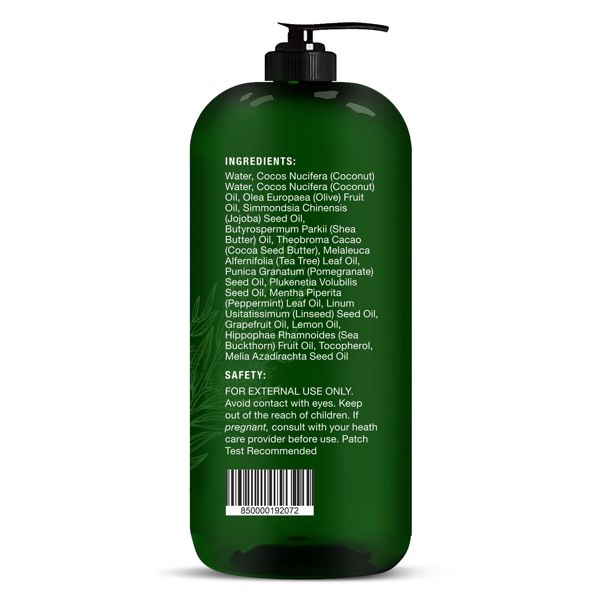 Majestic Pure Tea Tree Body Wash focus on itchy areas highlights targeted relief.