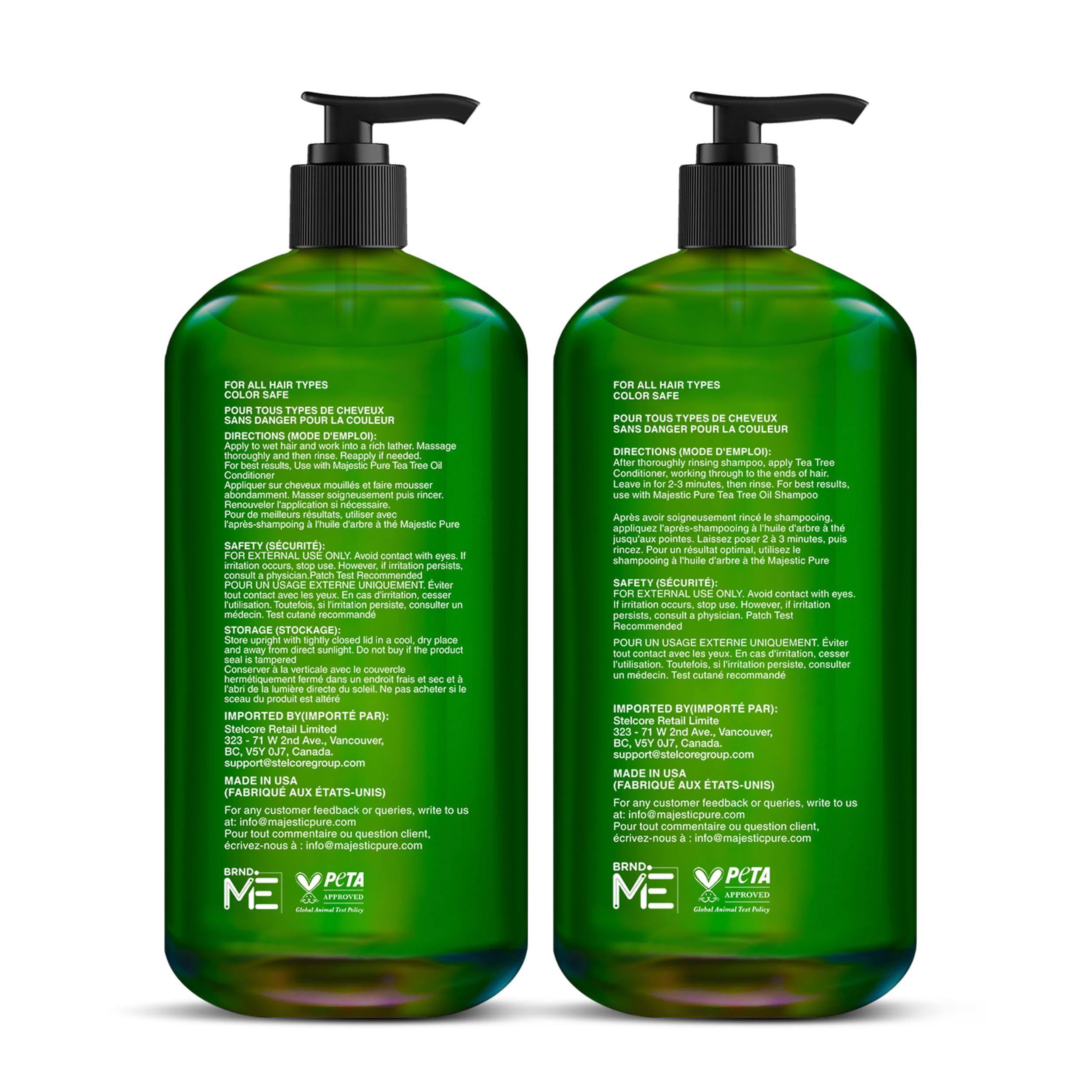 Majestic Pure Tea Tree Shampoo cruelty-free brand reflects ethical care.