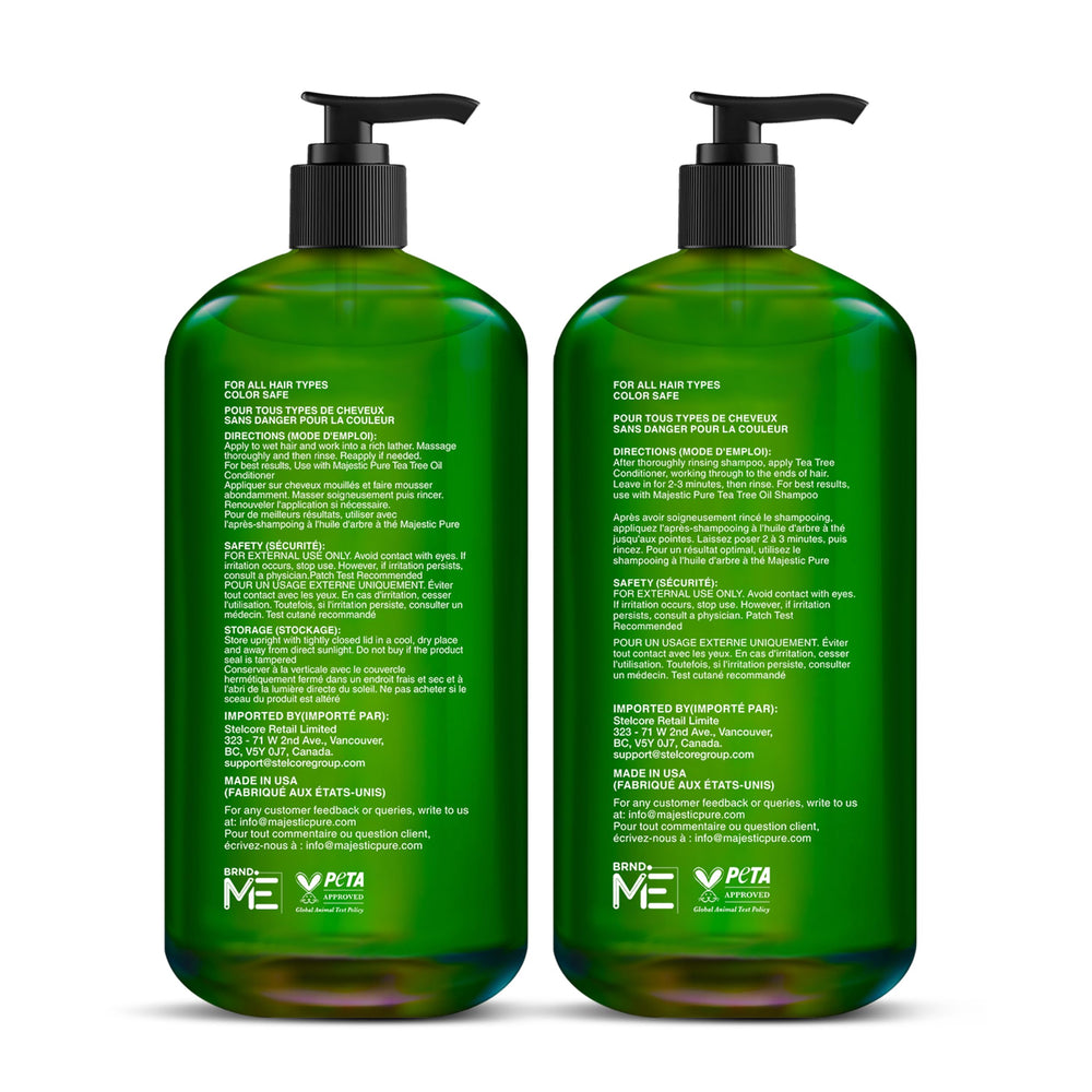 Majestic Pure Tea Tree Shampoo cruelty-free brand reflects ethical care.