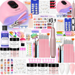 Major Dijit acrylic nail kit color powders for smooth overlays for beginners