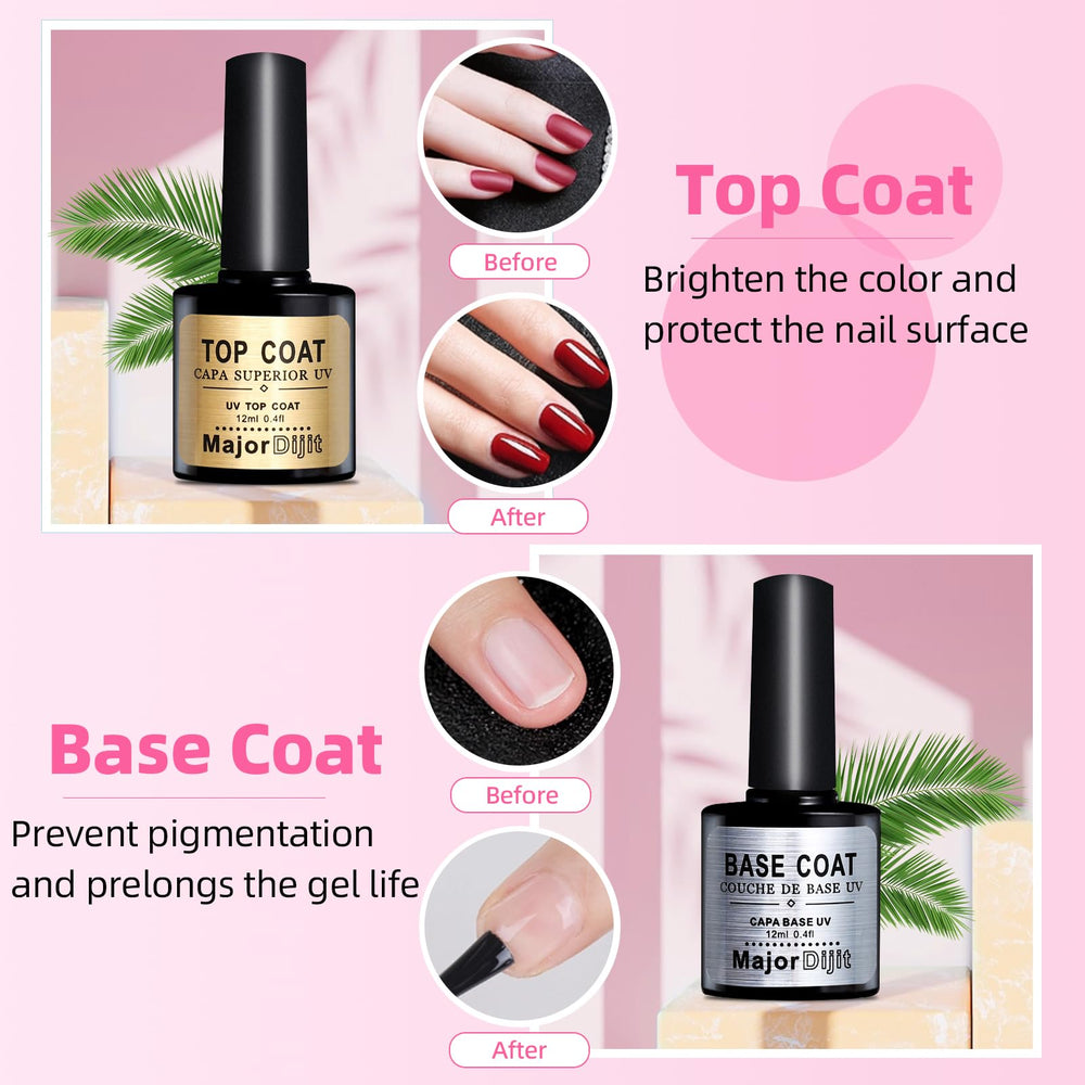 Major Dijit acrylic powder 12-color set for limitless nail art.