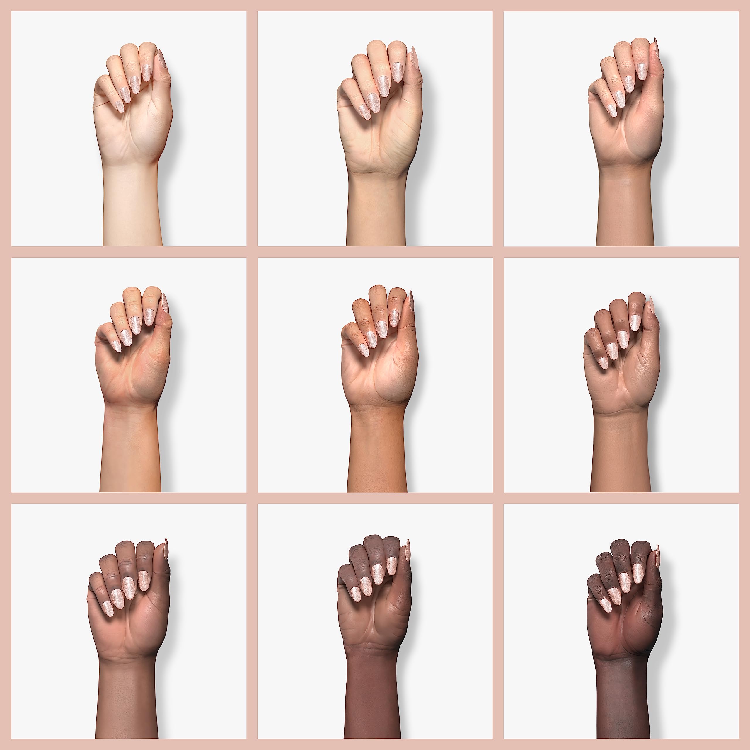 Major Dijit color-shift gel nails reflect different colors from various angles for dynamic looks