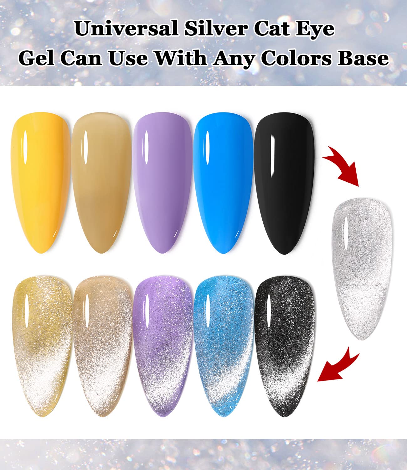 Major Dijit Galaxy glitter nail polish offers holographic sparkle with color-shift under light