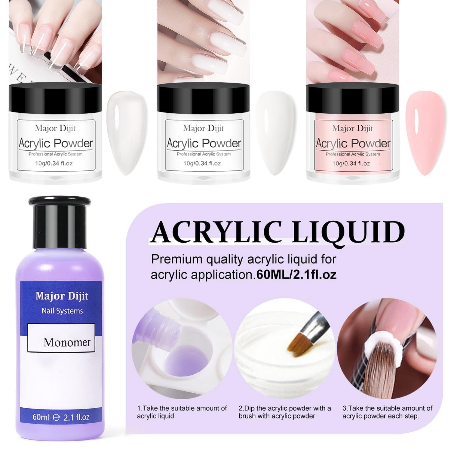 Major Dijit nail forms for shaping and sculpting nails