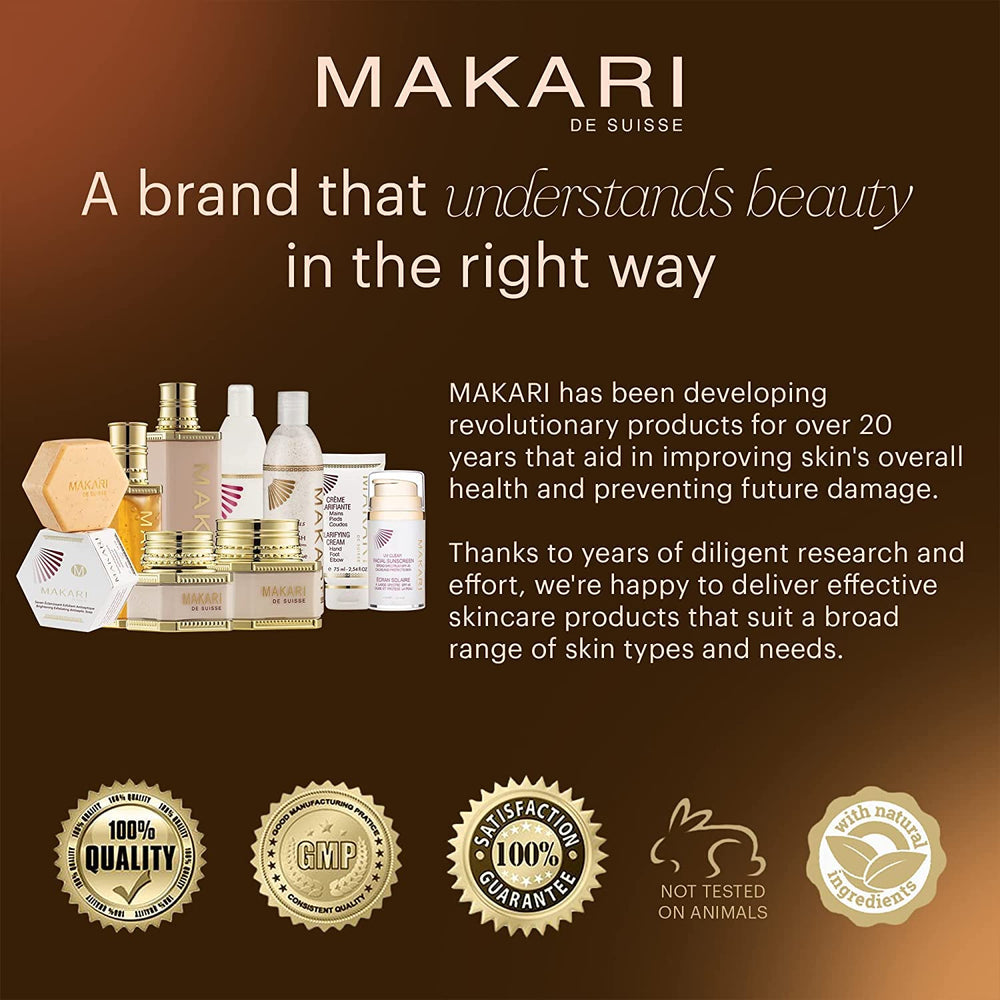 Makari Classic Day Radiance Cream visible in a morning routine for balanced hydration