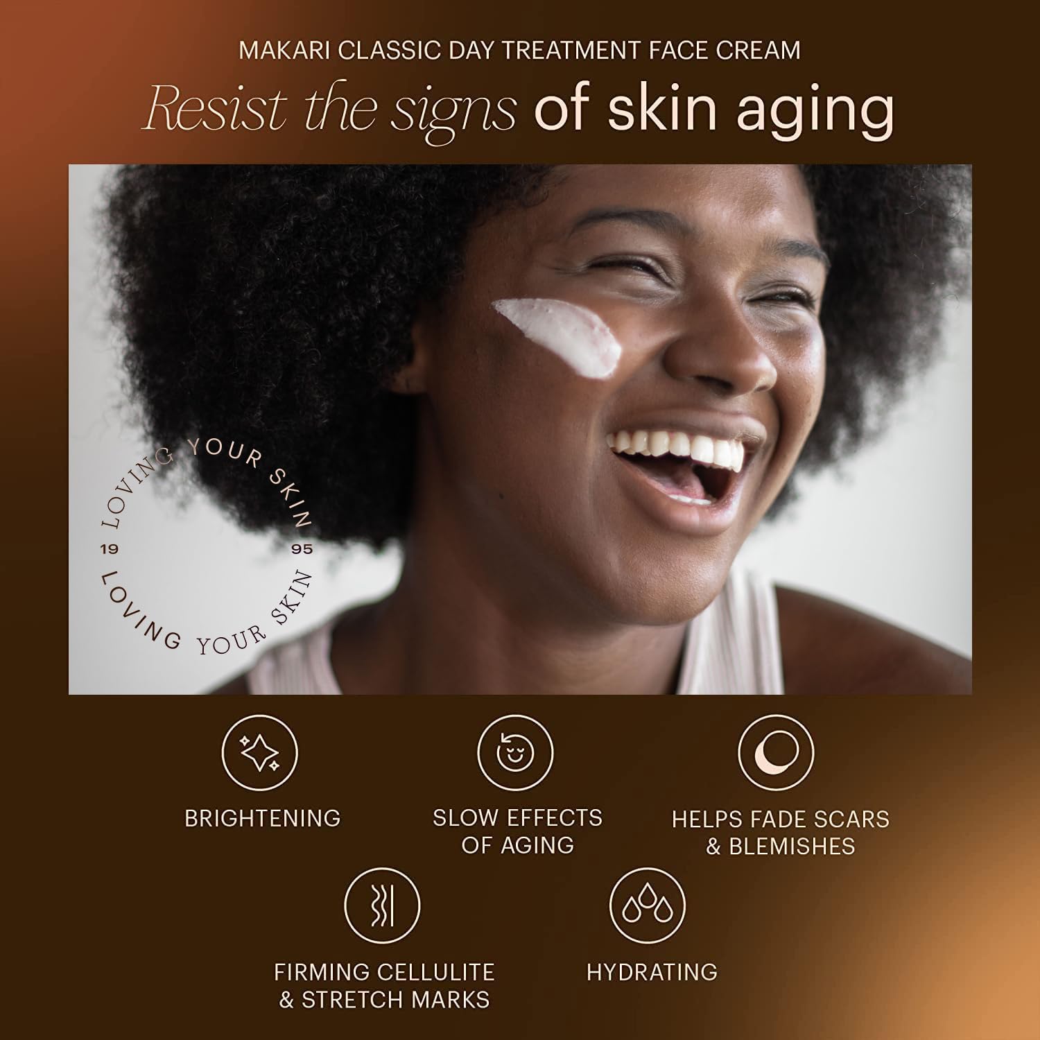 Makari Classic Day Radiance Cream packaging closeup, easy morning routine