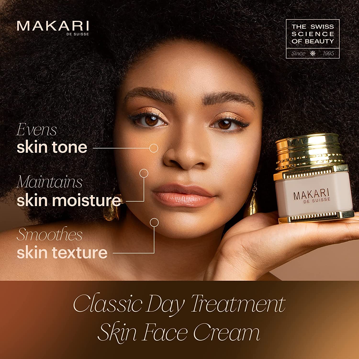 Makari Classic Day Radiance Cream texture closeup showing rich, hydrating formula