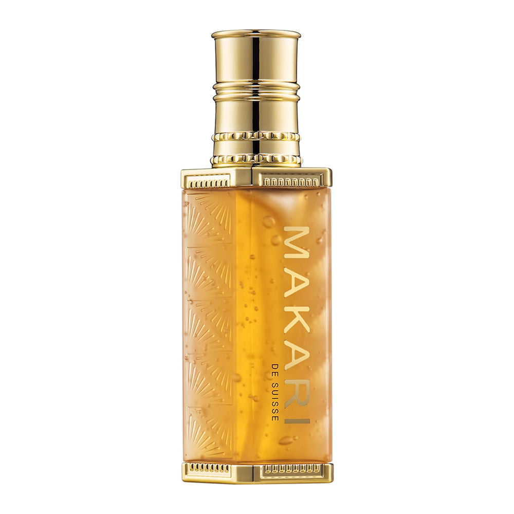 Makari classic serum bottle demonstrates a lightweight texture for daily skin refinement