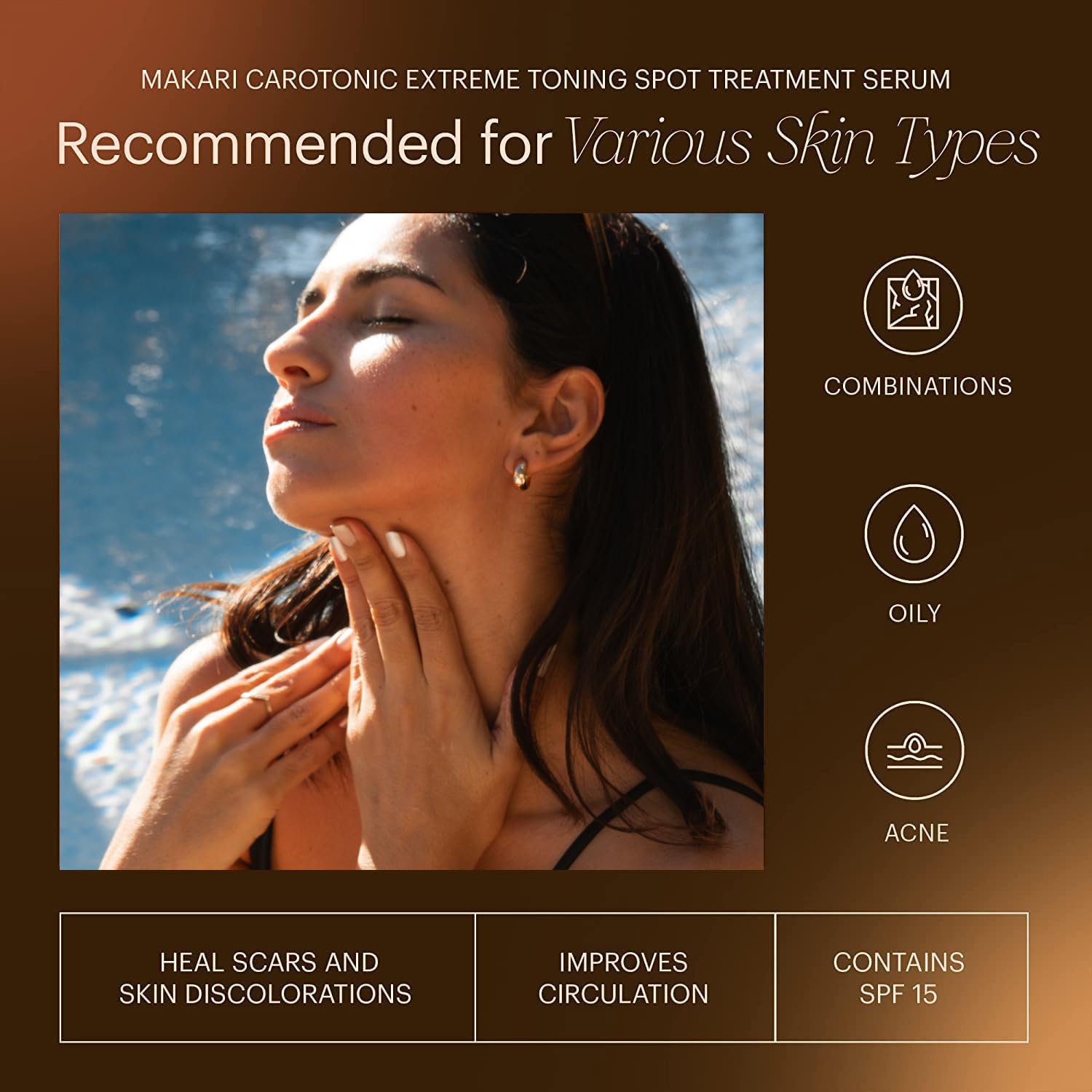 Makari Naturalle Carotonic serum carrot oil ingredients close-up