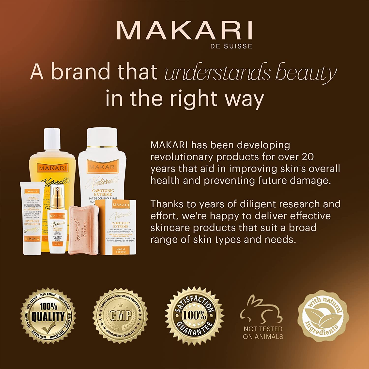Makari Naturalle Carotonic Extremo – hidratación constante y protección ante estrés ambiental.