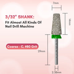 Makartt universal 3/32 inch shank fits most electric nail drills and machines