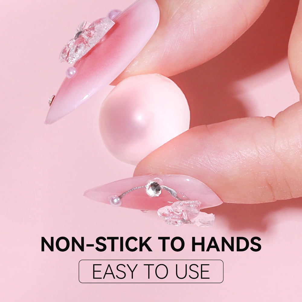 Makartt 3D Gel Nail Art kit white jar shows extension gel for nail building.