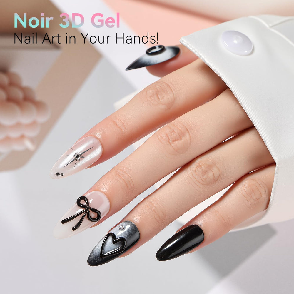 Makartt 3D gel nail art set long-lasting formula up to 28–30 days.