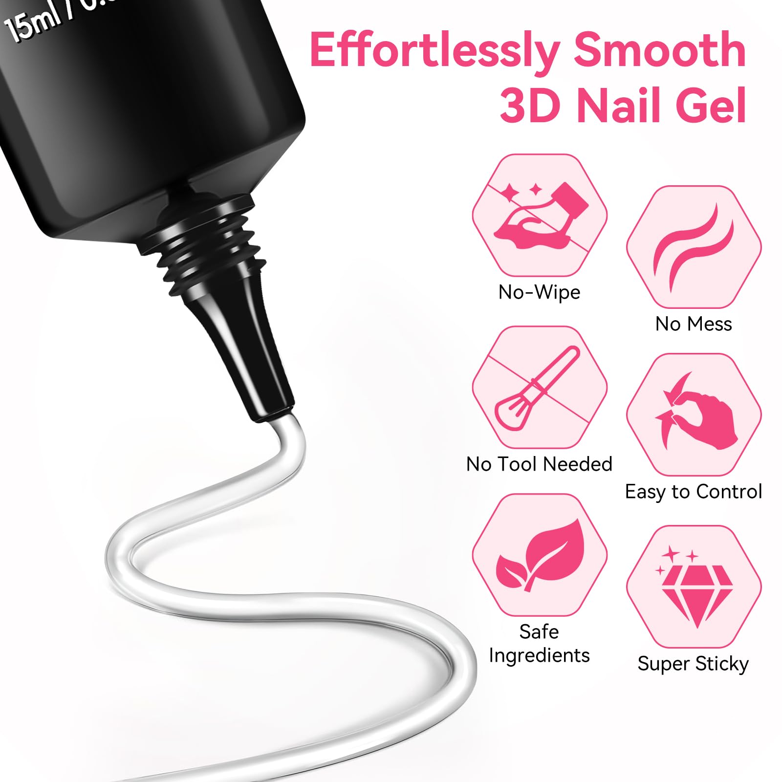 Makartt 3D gel sculpting jar showing raised designs