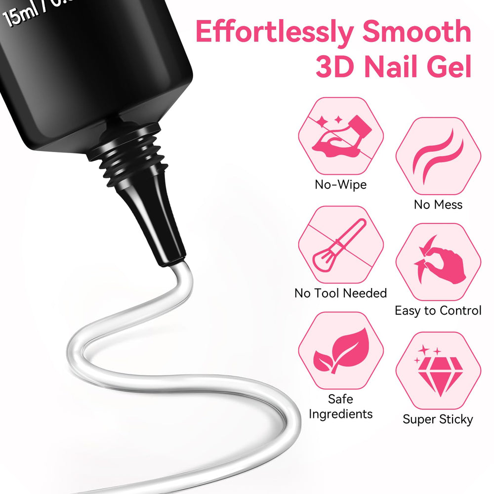 Makartt 3D gel sculpting jar showing raised designs