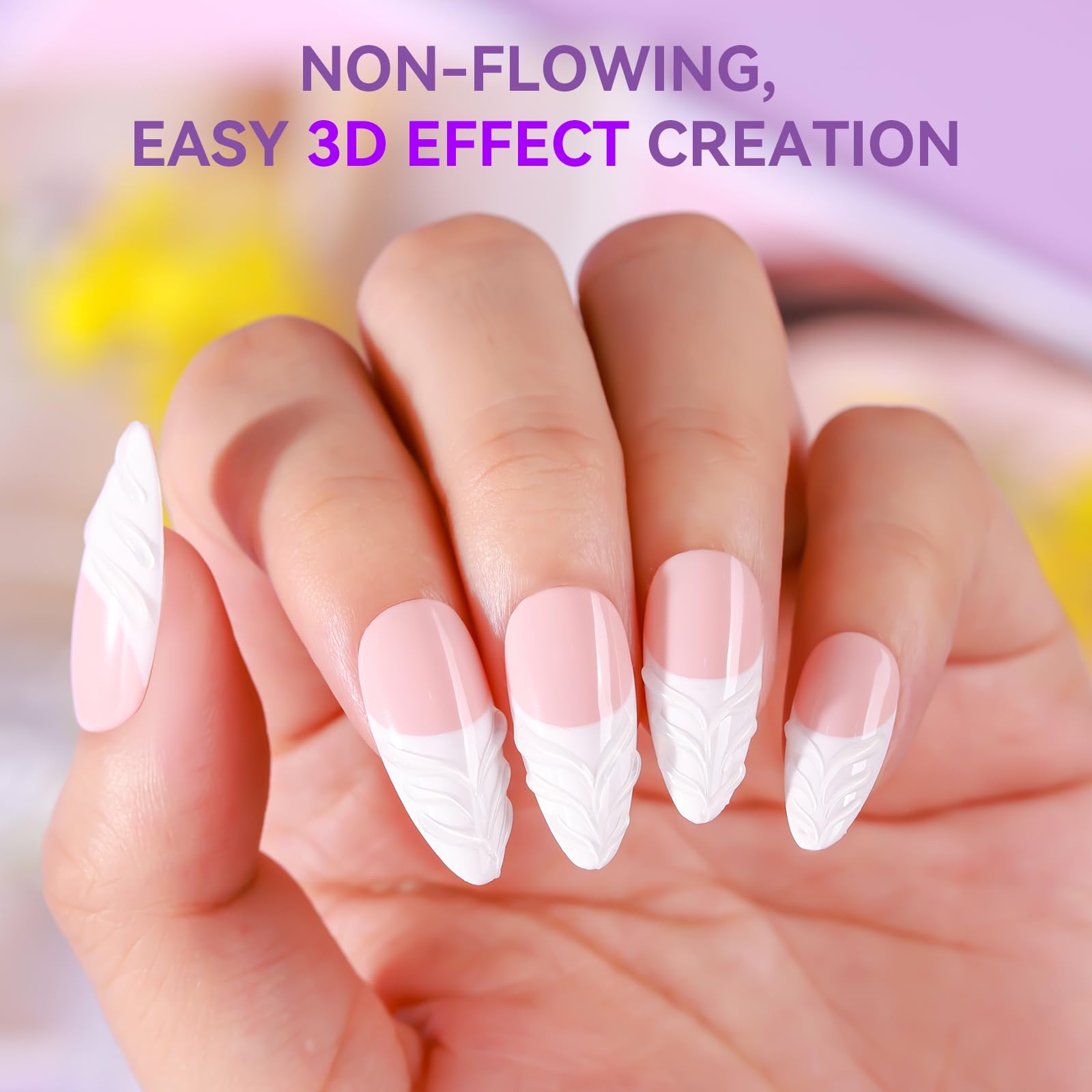 Makartt 3D Nail Gel crafting compatible with rhinestones as glue substitute