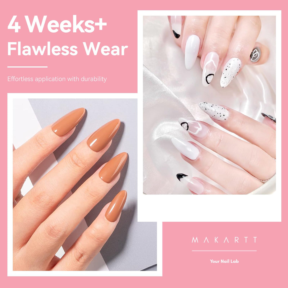 Makartt almond nail tips in ten sizes for precise fit