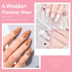 Makartt almond nail tips in ten sizes for precise fit