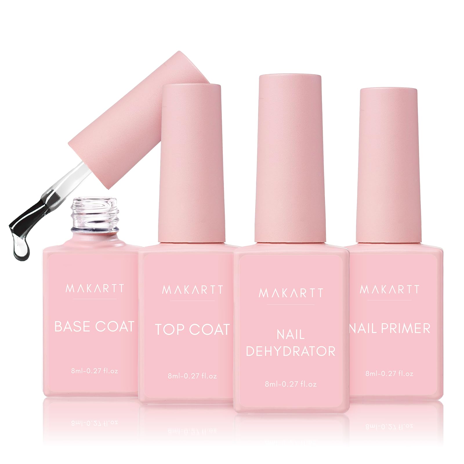 Makartt base coat 8ml ready for stronger adhesion and lasting shine