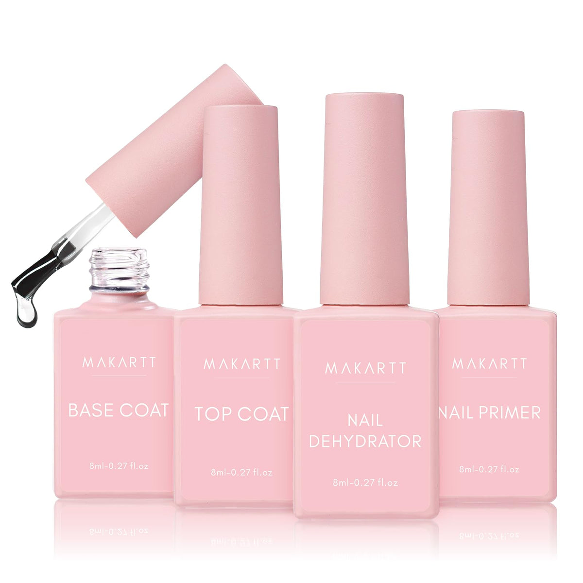Makartt base coat 8ml ready for stronger adhesion and lasting shine