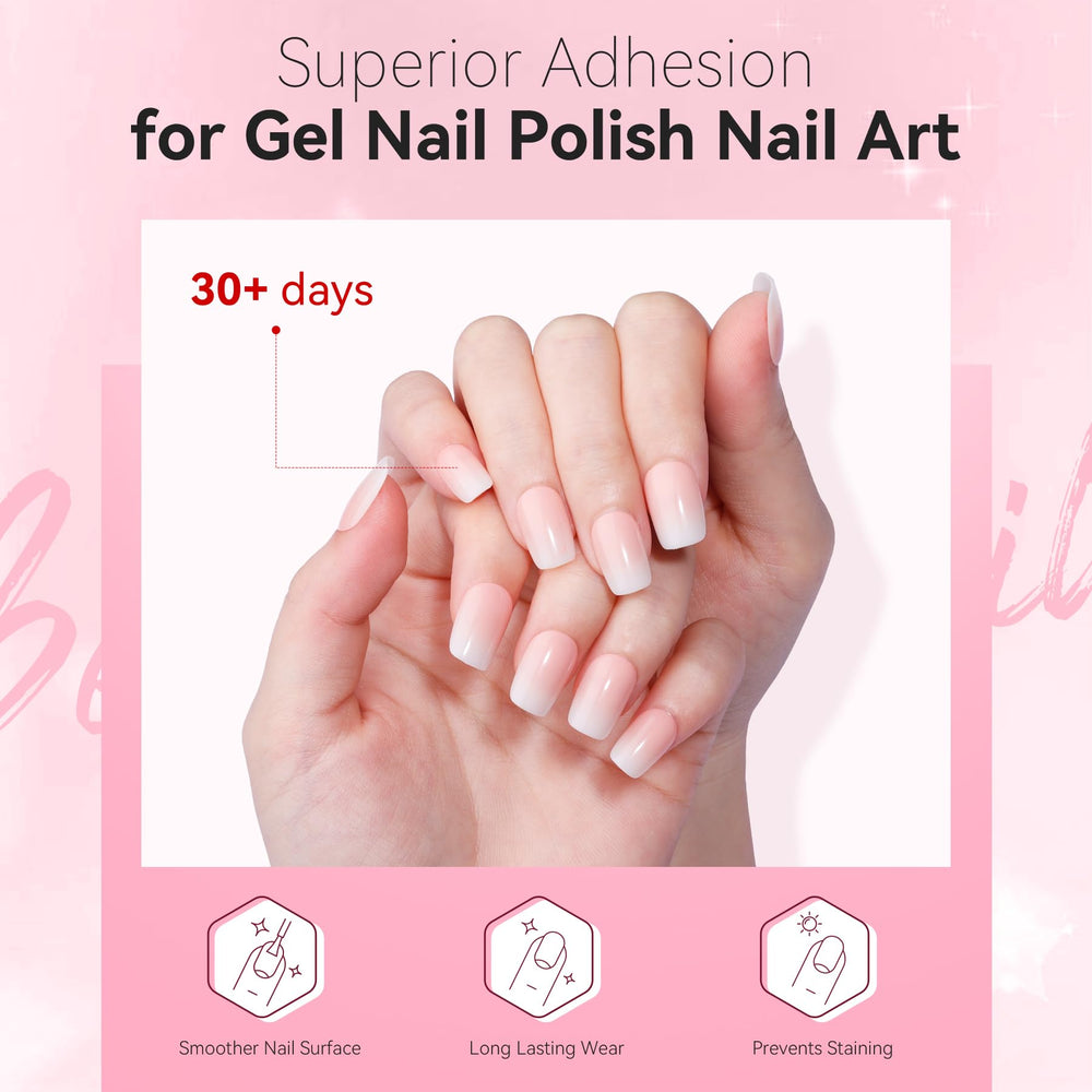 Makartt base coat with brush enables easy DIY applications for nails