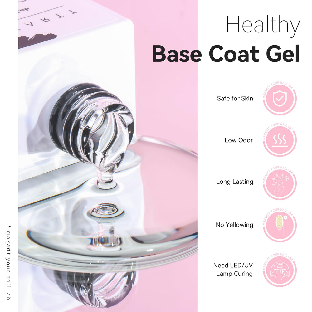 Makartt base coat provides strong bonds for natural nails and gel colors